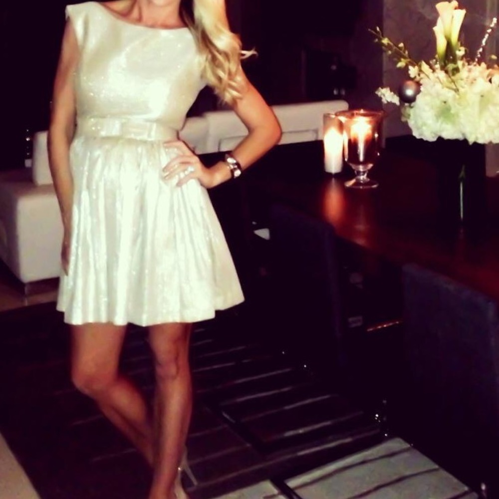 Contrarian Gold Bow Dress